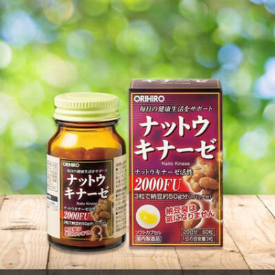 1 Nattokinase 2000Fu Orihiro Hop 60 Vien Vien Uong Ho Tro Tai Bien