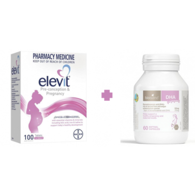 Elevit Pre-Conception &Amp; Pregnancy - Thuốc Elevit Bà Bầu Của Bayer Úc 100 Viên Mẫu Mới 4 Elevit 4
