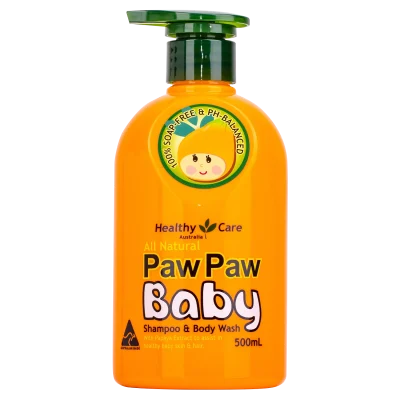 Healthy Care All Natural Paw Paw Baby Shampoo Wash 500ml 1 1 3000x