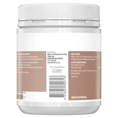 Sụn Vi Cá Mập Healthy Care Shark Cartilage 750Mg 200 Viên 4 Healthy Care Shark Cartilage 750Mg 200 Tablets 2 3000X