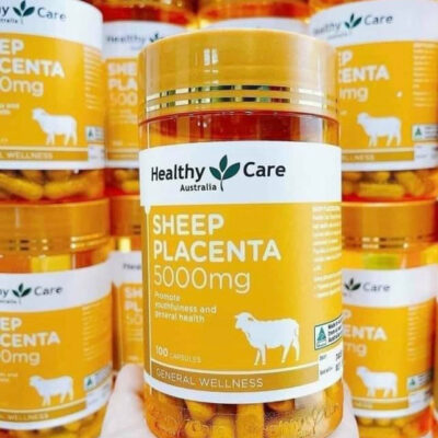 Nhau Thai Cừu Sheep Placenta Healthy Care 5000Mg 100 Viên Hàng Úc - Mẫu Mới 4 Healthy Care Sheep Placenta 5000Mg 100 Capsules 1
