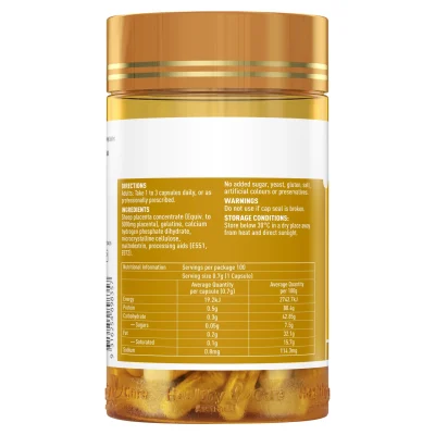 Nhau Thai Cừu Sheep Placenta Healthy Care 5000Mg 100 Viên Hàng Úc - Mẫu Mới 2 Healthy Care Sheep Placenta 5000Mg 100 Capsules 3 3000X