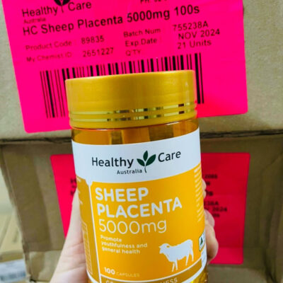Nhau Thai Cừu Sheep Placenta Healthy Care 5000Mg 100 Viên Hàng Úc - Mẫu Mới 5 Healthy Care Sheep Placenta 5000Mg 100 Capsules