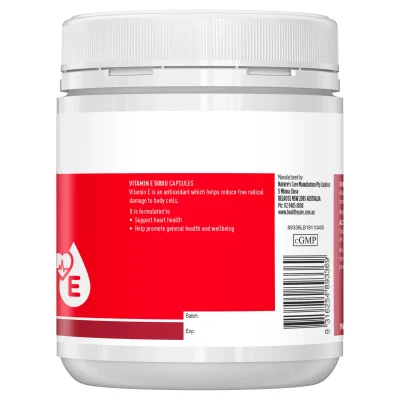 Viên Uống Đẹp Da Vitamin E Healthy Care 500Iu 200 Viên, Hàng Úc - Mẫu Mới 3 Healthy Care Vitamin E 500Iu 200 Capsules 4 3000X