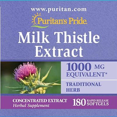 Milk Thistle 1000Mg Puritan Pride 180 Viên - Viên Uống Bổ Gan Mỹ 4 Milk Thistle 1000Mg Puritan Pride 180 Vien Vien Uong Bo Gan My 4