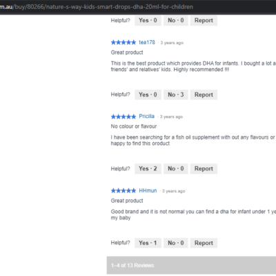 Dha Dang Giot Nature S Way Kids Smart Dha Drops 20Ml Feedback