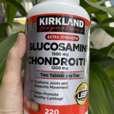 Glucosamine 1500Mg &Amp; Chondroitin 1200Mg - Viên Uống Hỗ Trợ Chữa Đau Nhức Thoái Hóa Xương Khớp - Hàng Mỹ 220 Viên 2 Gluc 220V
