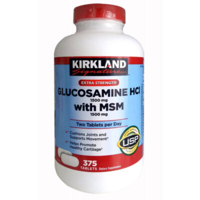 Glucosamine Hcl 1500Mg Kirkland With Msm 1500Mg-Thuốc Bổ Xương Khớp Glucosamin 375 Viên, Hàng Mỹ 3 Glucosamine Hcl 1500Mg Kirkland With Msm 1500Mg Hop 375 Vien