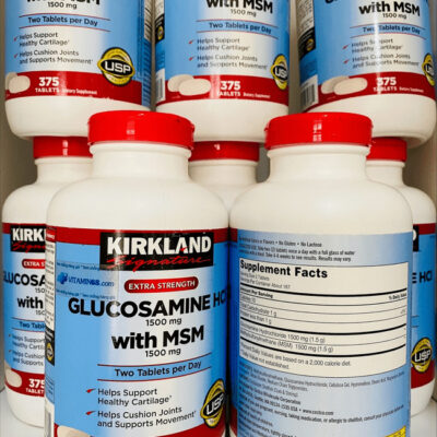 Glucosamine Hcl 1500Mg Kirkland With Msm 1500Mg-Thuốc Bổ Xương Khớp Glucosamin 375 Viên, Hàng Mỹ 2 Glucosamine Hcl 1500Mg Kirkland With Msm 1500Mg Min