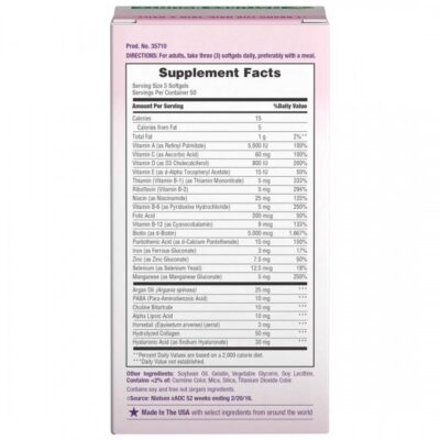 Vitamin Làm Đẹp Da, Tóc, Móng Hair Skin And Nails Natures Bounty 150 Viên 2 Hair Skin Nails Natures Bounty 150 2