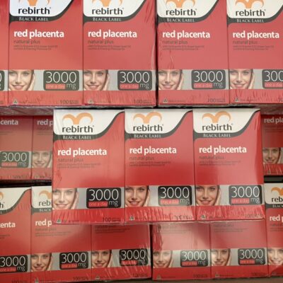 Viên Uống Nhau Thai Cừu Đỏ Rebirth Red Placenta 3000Mg 100 Viên Hàng Úc 2 Ntc Do 1