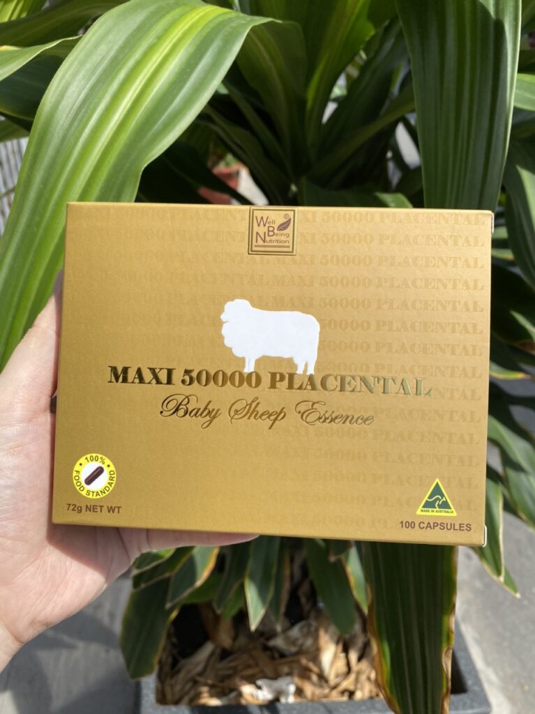 Nhau Thai Cừu Maxi 50000 Placental 100 Viên Hàng Úc 4 Ntc Maxi 3