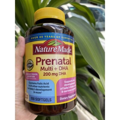 Nature Made Prenatal Multi Dha - Vitamin Tổng Hợp Cho Bà Bầu - 150 Viên - Hàng Mỹ (Mẫu Mới) 2 Pre 3