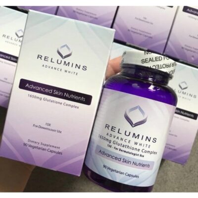 Viên Uống Hỗ Trợ Trắng Da Relumins Advance White 1650Mg 90 Viên, Hàng Mỹ 3 Relumin 3